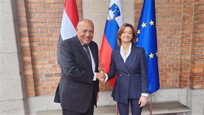 مباحثات بين وزير الخارجية ونظيرته السلوفينية