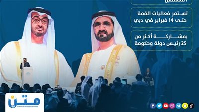 انطلاق القمة العالمية للحكومات 2024 في الإمارات (انفوجراف)