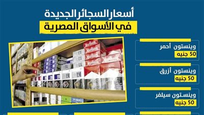 أسعار السجائر الجديدة في الأسواق المصرية (إنفوجراف)