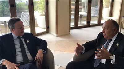 وزير الخارجية سامح شكري يلتقي نظيره البريطاني على هامش اجتماعات مجموعة العشرين