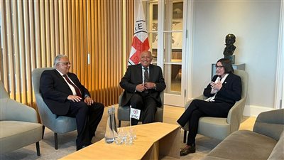 وزير الخارجية يلتقي رئيسة اللجنة الدولية للصليب الأحمر