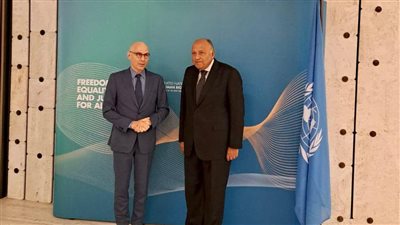 وزير الخارجية يلتقي بالمفوض السامي لحقوق الإنسان