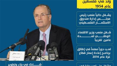 من هو محمد مصطفى المرشح لحكومة فلسطين؟ (انفوجراف)