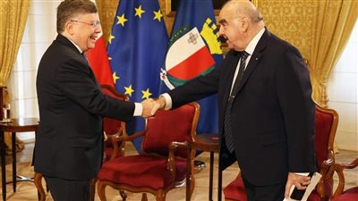السفير المصرى يودع رئيس مالطا بعد انتهاء فترة رئاسته