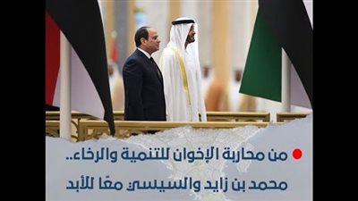 من محاربة الإخوان للتنمية والرخاء.. محمد بن زايد والسيسي معًا للأبد (تقرير صوتي)