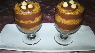 طريقة عمل الكنافة بالنوتيلا دون فرن.. أكواب شهية سهلة وسريعة التحضير