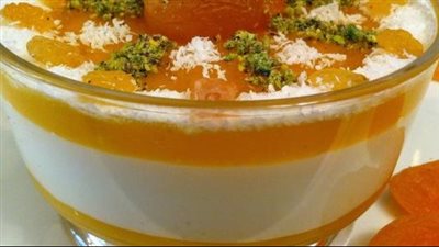 طريقة عمل مهلبية قمر الدين للشيف نجلاء الشرشابي.. حلوى دافئة 