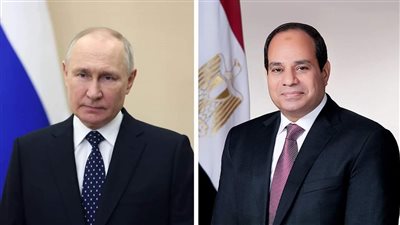 الرئيس السيسي يهنئ نظيره الروسي بتوليه فترة رئاسية جديدة 