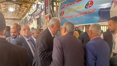 سامح عاشور يدلى بصوته فى انتخابات المحامين