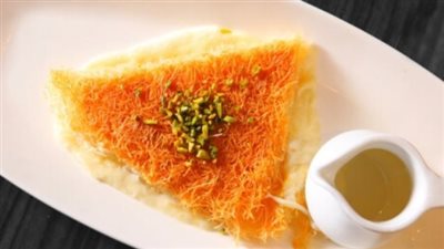 للسفرة الرمضانية.. طريقة عمل الكنافة بالمهلبية Kunafa with Cream دون فرن