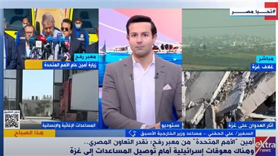 السفير علي الحفني يُبرز دلالة زيارة جوتيريش لمعبر رفح ومستشفى العريش (فيديو)