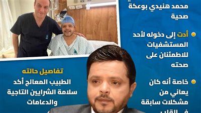 بعد دخوله للمستشفى.. تفاصيل الحالة الصحية لـ محمد هنيدي (انفوجراف)