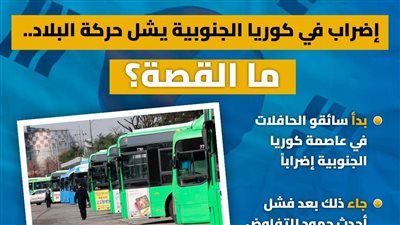 إضراب في كوريا الجنوبية يشل حركة البلاد.. ما القصة؟ (انفوجراف)