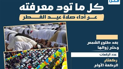كل ما تود معرفته عن أداء صلاة عيد الفطر (انفوجراف)