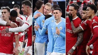 وسط الصراع الشرس لخطف اللقب.. المباريات المتبقية لثلاثي القمة في الدوري الإنجليزي