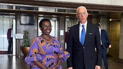 السفير حمدي سند يناقش مع نائبة رئيس مفوضية الاتحاد الأفريقي التعاون المشترك 