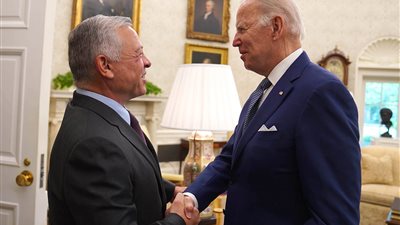 بايدن وعاهل الأردن يشددان على أهمية تحقيق حل دائم للأزمة في غزة