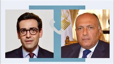 وزير الخارجية سامح شكري يُجري اتصالًا مع وزير الخارجية الفرنسي