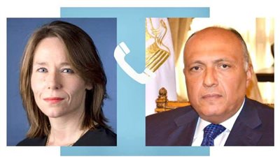 وزير الخارجية يتلقى اتصالًا هاتفيًا من وزيرة خارجية هولندا