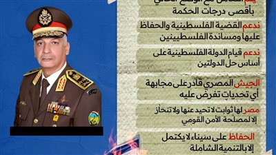 رسائل حازمة من وزير الدفاع المصري لإسرائيل (إنفوجراف)
