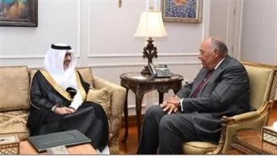 سفير السعودية الجديد لدى القاهرة يسلم أوراق اعتماده إلى وزير الخارجية 