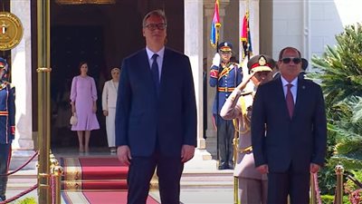 مراسم استقبال رسمية لرئيس صربيا ألكسندر فوتشتيتش بقصر الاتحادية (بث مباشر)