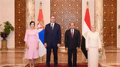  انتصار السيسى ترحب بقرينة الرئيس الصربى فى زيارتها لمصر
