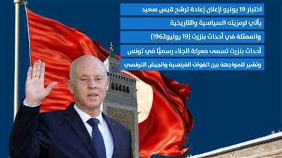 19 يوليو.. سر اختيار هذا اليوم لإعلان ترشح قيس سعيد لولاية أخرى (انفوجراف)