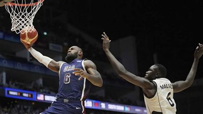 ليبرون جيمس أنقذ الموقف.. جنوب السودان تحرج المنتخب الأمريكي لكرة السلة