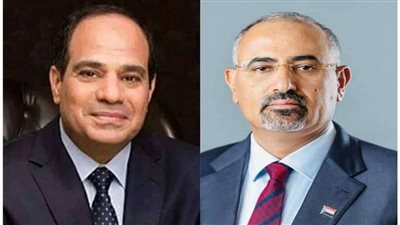 نائب رئيس مجلس القيادة الرئاسي باليمن يهنئ الرئيس عبدالفتاح السيسي بالذكرى الـ72 لثورة 23 يوليو 