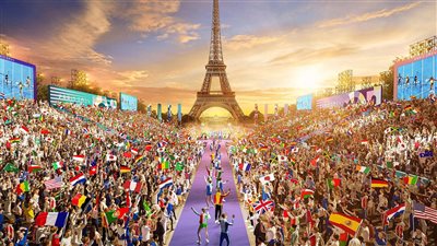 انطلاق حفل افتتاح أولمبياد باريس ٢٠٢٤ 