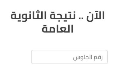 رابط نتيجة الثانوية العامة 2024 برقم الجلوس على موقع وزارة التربية والتعليم