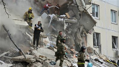  إصابة 20 شخصًا في انهيار جزئي لمبنى سكني في روسيا