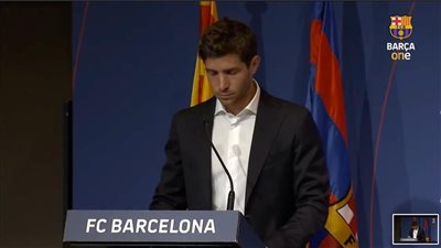 ظهور أساطير نادي برشلونة في حفل وداع سيرجي روبيرتو (فيديو)