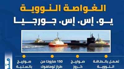 الغواصة النووية - يو. إس. إس. جورجيا (انفوجراف)