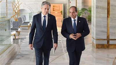 السيسي لوزير الخارجية الأمريكي: يجب وقف الحرب على غزة فورا