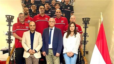 سفير مصر فى صوفيا يستضيف بعثة منتخب مصر للكرة الطائرة للناشئين تحت ١٧ سنة