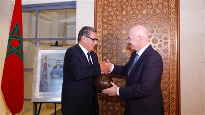 إنفانتينو يجتمع بـ رئيس الحكومة المغربية لمناقشة استعدادات تنظيم كأس العالم 2030 