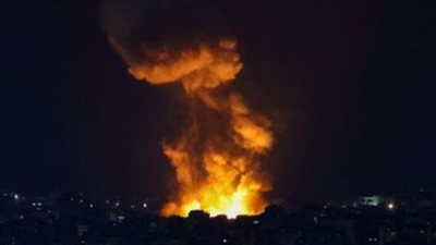 استشهاد 17 فلسطينيًا في غارة إسرائيلية في مخيم البريج