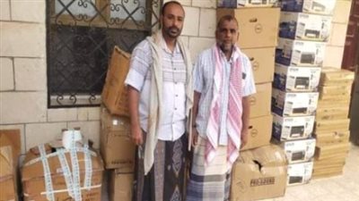 سلطة المهرة تدعم مدارس حصوين المتضررة من إعصار تيج بوسائل تقنية حديثة