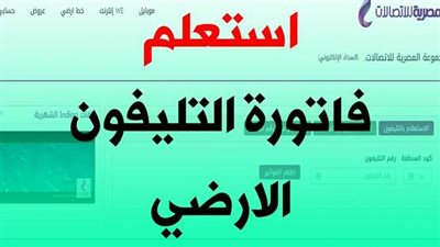 رابط موقع المصرية للاتصالات للاستعلام عن الفاتورة 