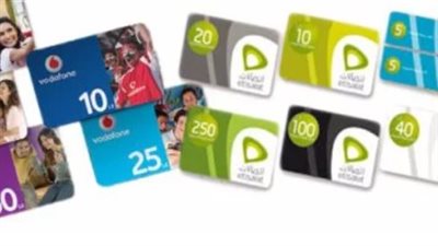 فئات كروت الشحن في مصر 