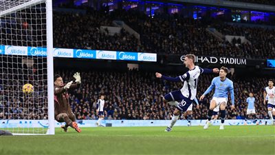 أرقام قياسية من فوز توتنهام التاريخي على مانشستر سيتي بالدوري الإنجليزي