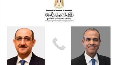 وزير الخارجية لنظيره السوري: مصر تدعم الدولة السورية ومؤسساتها الوطنية 