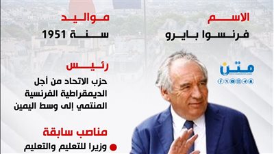 من هو فرنسوا بايرو رئيس الوزراء الفرنسي الجديد؟ (انفوجراف)