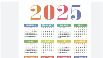  لأجهزة ومؤسسات الدولة الحكومية والخاصة.. جدول إجازات شهر يناير 2025