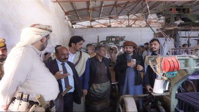 فريق التواصل بالانتقالي الجنوبي باليمن يزور جمعية الصناعات النسيجية في مديرية الروضة