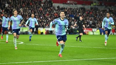 أرسنال يقتنص وصافة ترتيب الدوري الإنجليزي بفوز عريض على برينتفورد 