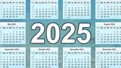  جدول الإجازات والعطلات الرسمية في 2025.. - إجازة عيد شم النسيم 21 أبريل