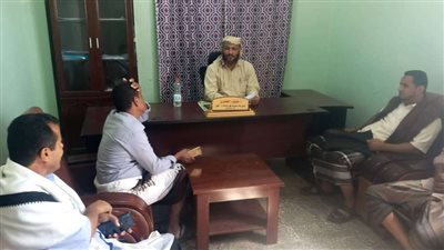 رئيس تنفيذية انتقالي مديرية طور الباحة بمحافظة لحج يلتقي مدير عام المديرية 